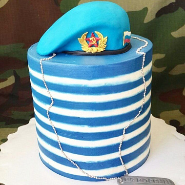 Торт "ВДВ Тельняшка" купить - павловскийпосад.сладкоежкин.рф