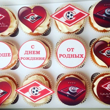 Капкейки "Спартак" купить - павловскийпосад.сладкоежкин.рф