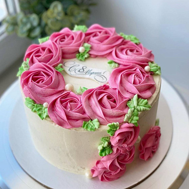 "Розовый венок" купить - павловскийпосад.сладкоежкин.рф